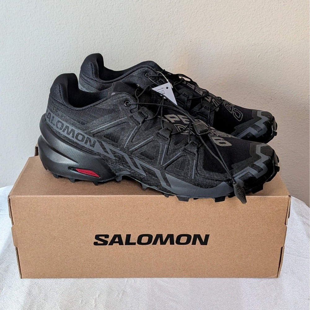 New Salomon Men's Speedcross 6 Shoes Black Size 9.5